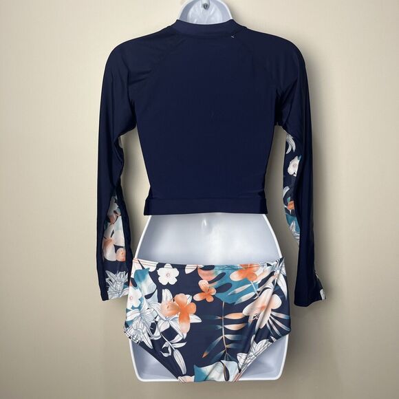 Floral Navy Women's Swim Set - Picture 5 of 7